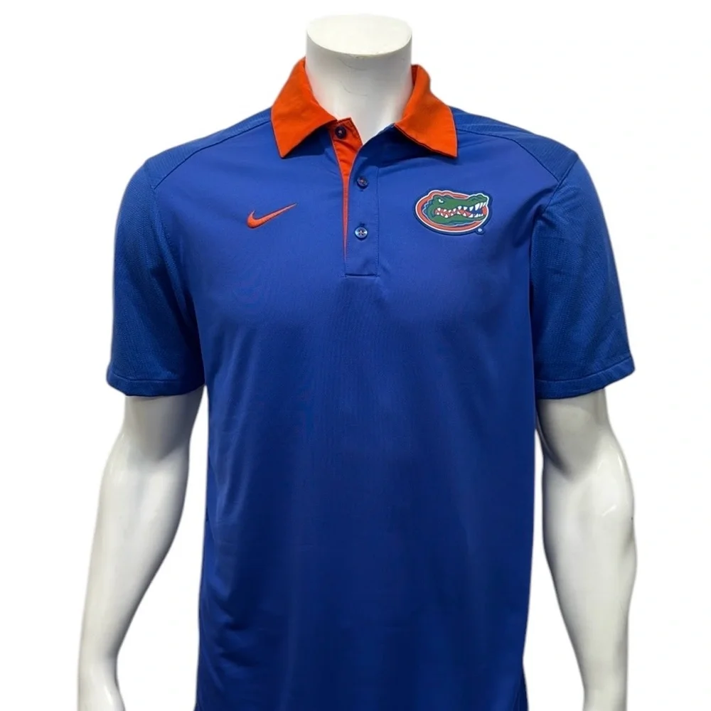 Nike Dri Fit University of Florida Gators Sideline New Wave Golf Polo Shirt MD